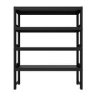 Estante Com 4 Prateleiras Quadra  Preto