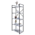 Estante Com 5 Prateleiras 152cm X 60cm X 33cm Yon Branco/preto