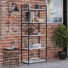 Estante Com 5 Prateleiras 152cm X 60cm X 33cm Yon Branco/preto