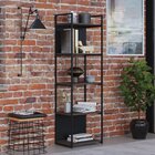 Estante Com 5 Prateleiras 152x45x33cm Com Fundo Yon Terracota