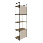 Estante Com 5 Prateleiras 152x45x33cm Com Fundo Yon Vermont/p