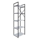 Estante Com 5 Prateleiras 152x45x33cm Yon Branco/preto