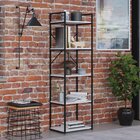 Estante Com 5 Prateleiras 152x45x33cm Yon Branco/preto