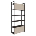 Estante Com 6 Prateleiras 186x80x33cm Com Fundo Yon Terracota