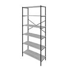 Estante Com 6 Prateleiras Tub Snow E Preta 80 Cm