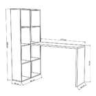 Estante Com Escrivaninha Deneb Branca