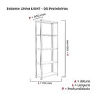 Estante Com Estrutura Metalica Armazenagem Pre Mold 2000mm S/
