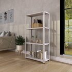 Estante Com Estrutura Metálica Com 4 Prateleiras Espresso Móv