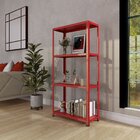 Estante Com Estrutura Metálica Com 4 Prateleiras Espresso Móv