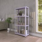 Estante Com Estrutura Metálica Com 4 Prateleiras Espresso Móv