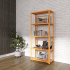 Estante Com Estrutura Metálica Com 5 Prateleiras Espresso Móv