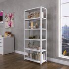 Estante Com Estrutura Metálica Com 6 Prateleiras Espresso Móv