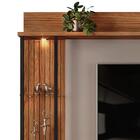 Estante Com Led Para Tv Até 70 Polegadas Carvalho Nobre Griz