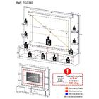 Estante Com Leds Para Tv Até 65" Multimóveis Berlim Fg3392 Ma