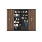 Estante Com Livreiro E Multiuso Preto/ébano - Fdecor