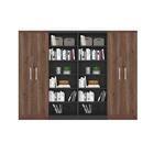 Estante Com Livreiro E Multiuso Preto/ébano - Fdecor