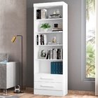 Estante Com Livreiros Oliver Branco E Ébano