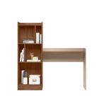 Estante Com Mesa Zara Avelã/fendi Metalic