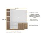 Estante Com Painel Tv 55" E 2 Portas França Multimóveis Br247