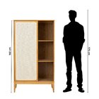 Estante Com Porta Para Quarto Infantil Madeira Maciça Viena P