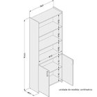 Estante Com Portas  Branco/castanho