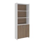 Estante Com Portas  Branco/castanho