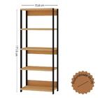 Estante Com Prateleiras Taurus Freijo/preto Fosco