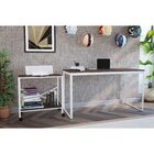 Estante Com Rodízio  Branco/nogal