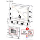 Estante Com Suporte Para Tv Até 65" Multimóveis Oslo Fg3386 M