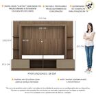 Estante Com Suporte Para Tv Até 65" Multimóveis Oslo Fg3386 M