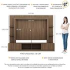 Estante Com Suporte Para Tv Até 65" Multimóveis Oslo Fg3386 M