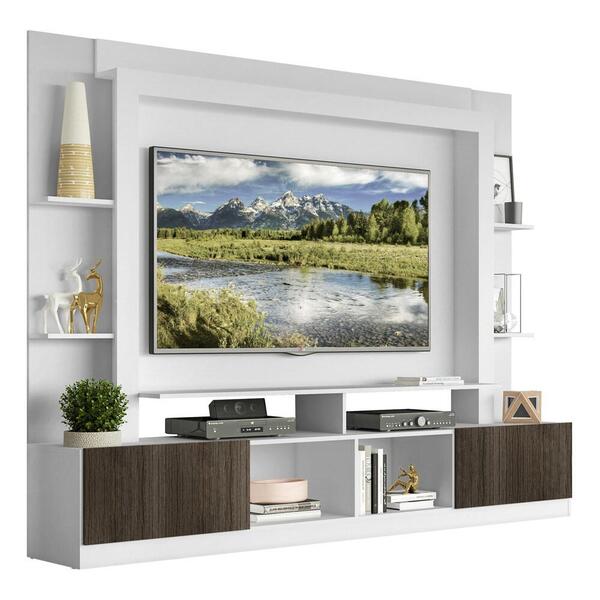 Estante Com Suporte Tv 65" E 2 Portas Oslo Multimóveis V3386