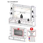 Estante Com Suporte Tv 65" Moscou Multimóveis Branca/preta