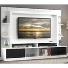 Estante Com Suporte Tv 65" Moscou Multimóveis Branca/preta