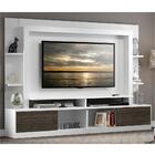 Estante Com Suporte Tv 65" Moscou Multimóveis Branca/tenerife