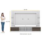 Estante Com Suporte Tv 65" Moscou Multimóveis Branca/tenerife