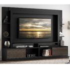 Estante Com Suporte Tv 65" Moscou Multimóveis Preta/tenerife