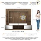 Estante Com Suporte Tv 65" Portas C/ Espelho Oslo Multimóveis