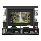 Estante Com Suporte Tv 65" Prateleiras C/ Espelho Oslo Multim