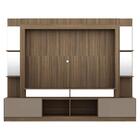 Estante Com Suporte Tv 65" Prateleiras C/ Espelho Oslo Multim