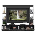 Estante Com Suporte Tv 65" Prateleiras C/ Espelho Oslo Multim