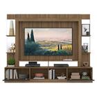 Estante Com Suporte Tv 65" Prateleiras C/ Espelho Oslo Multim