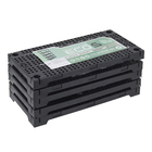 Estante Cube Plástico Preto 166x82x42cm Grifit