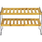 Estante De 2 Níveis Bel Empilhável Eco Bel De Madeira