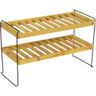 Estante De 2 Níveis Bel Empilhável Eco Bel De Madeira