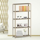 Estante De Aço 175x92x30 5 Prat. C/ Reforço Pandin - Bege