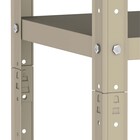 Estante De Aço 175x92x30 5 Prat. C/ Reforço Pandin - Bege