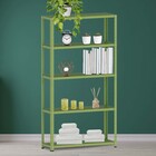 Estante De Aço 175x92x30 5 Prat. C/ Reforço Pandin - Verde