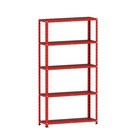 Estante De Aço 175x92x30 5 Prat. Pandin - Vermelho