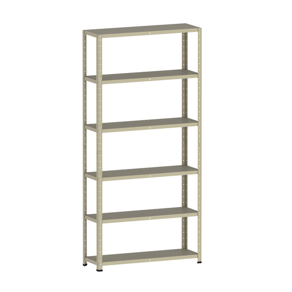 Estante De Aço 175x92x30 6 Prat. Pandin - Bege